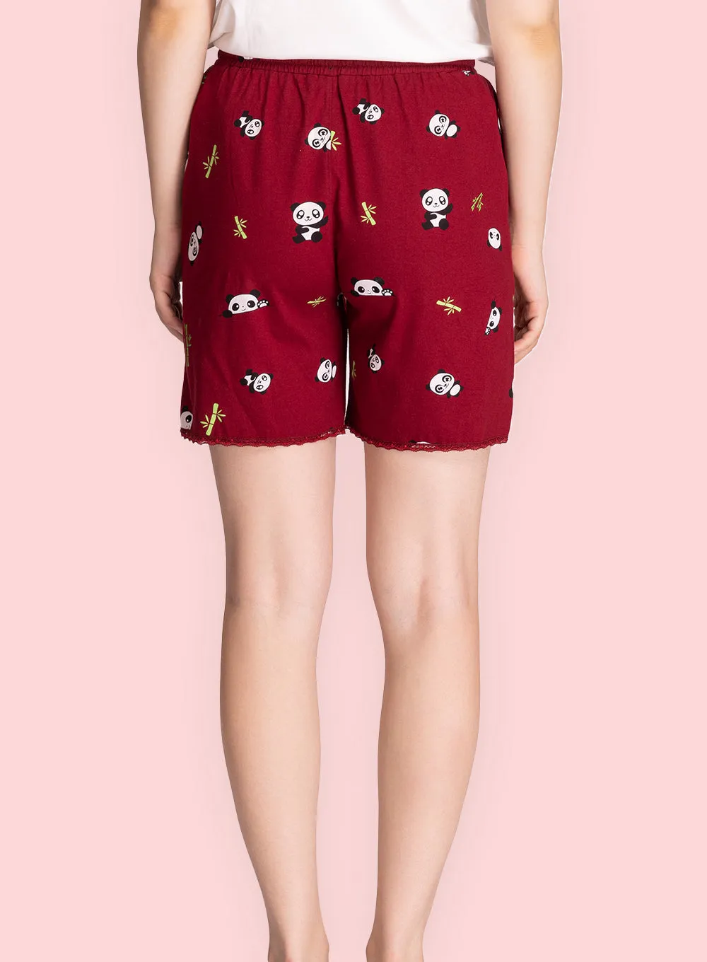 Panda Print Boxer Style Shorts (PBSHRT0004)