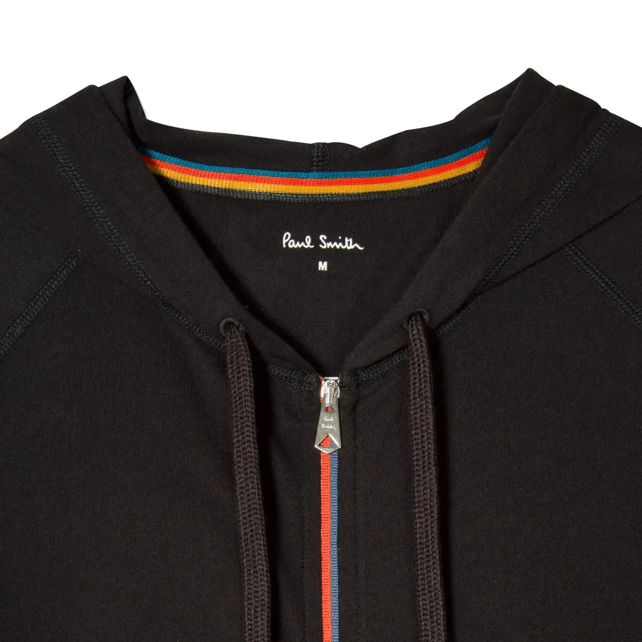 Paul Smith Tape Zip Hoodie Black