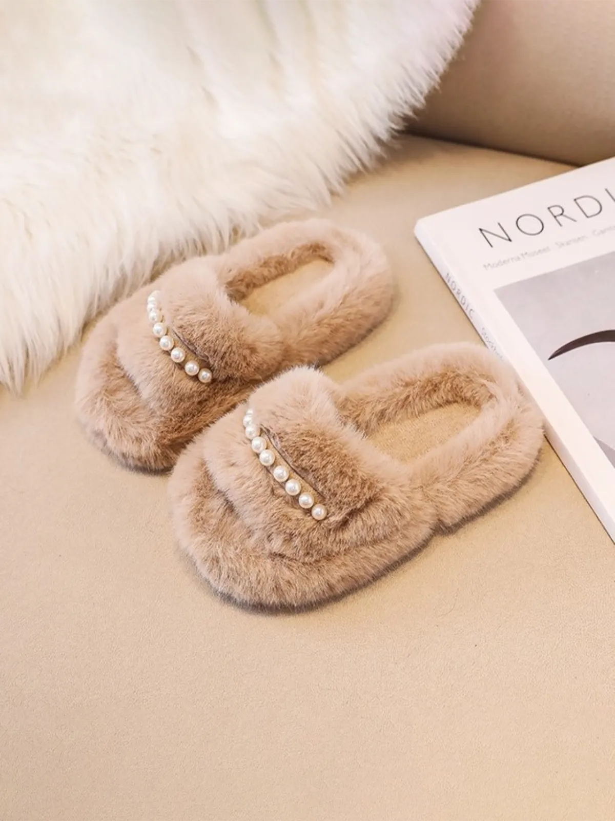 Preppy Pearl House Slippers