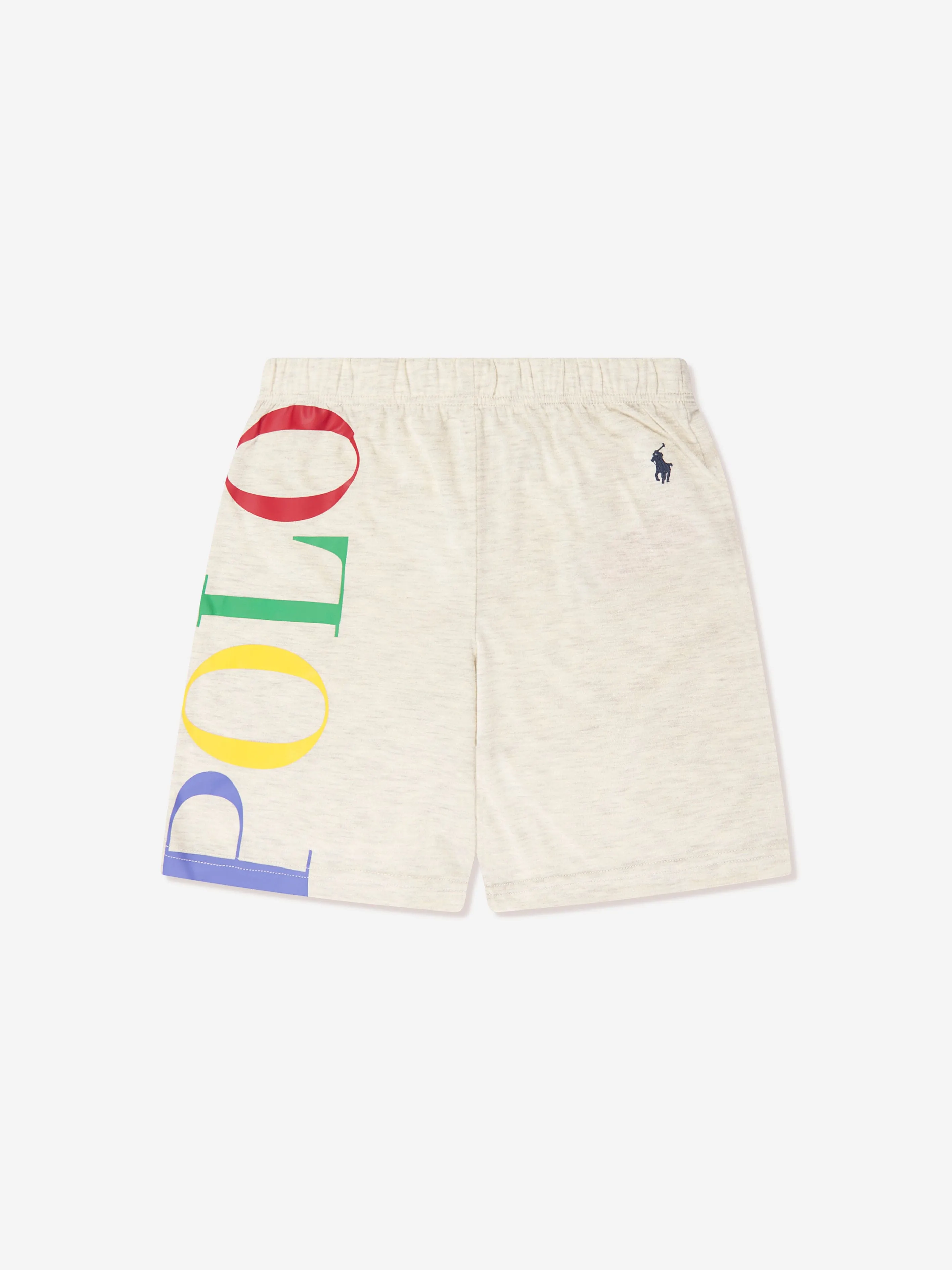 Ralph Lauren Boys T-Shirt And Shorts Lounge Short in Ivory