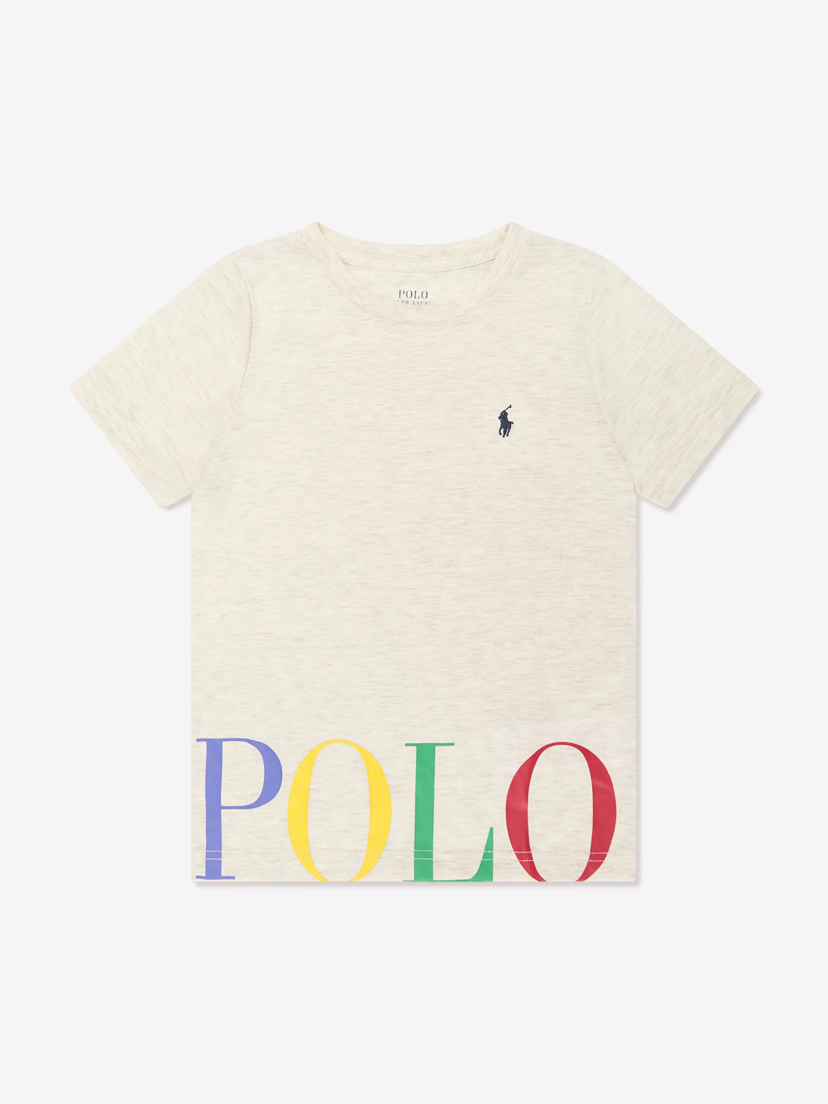 Ralph Lauren Boys T-Shirt And Shorts Lounge Short in Ivory