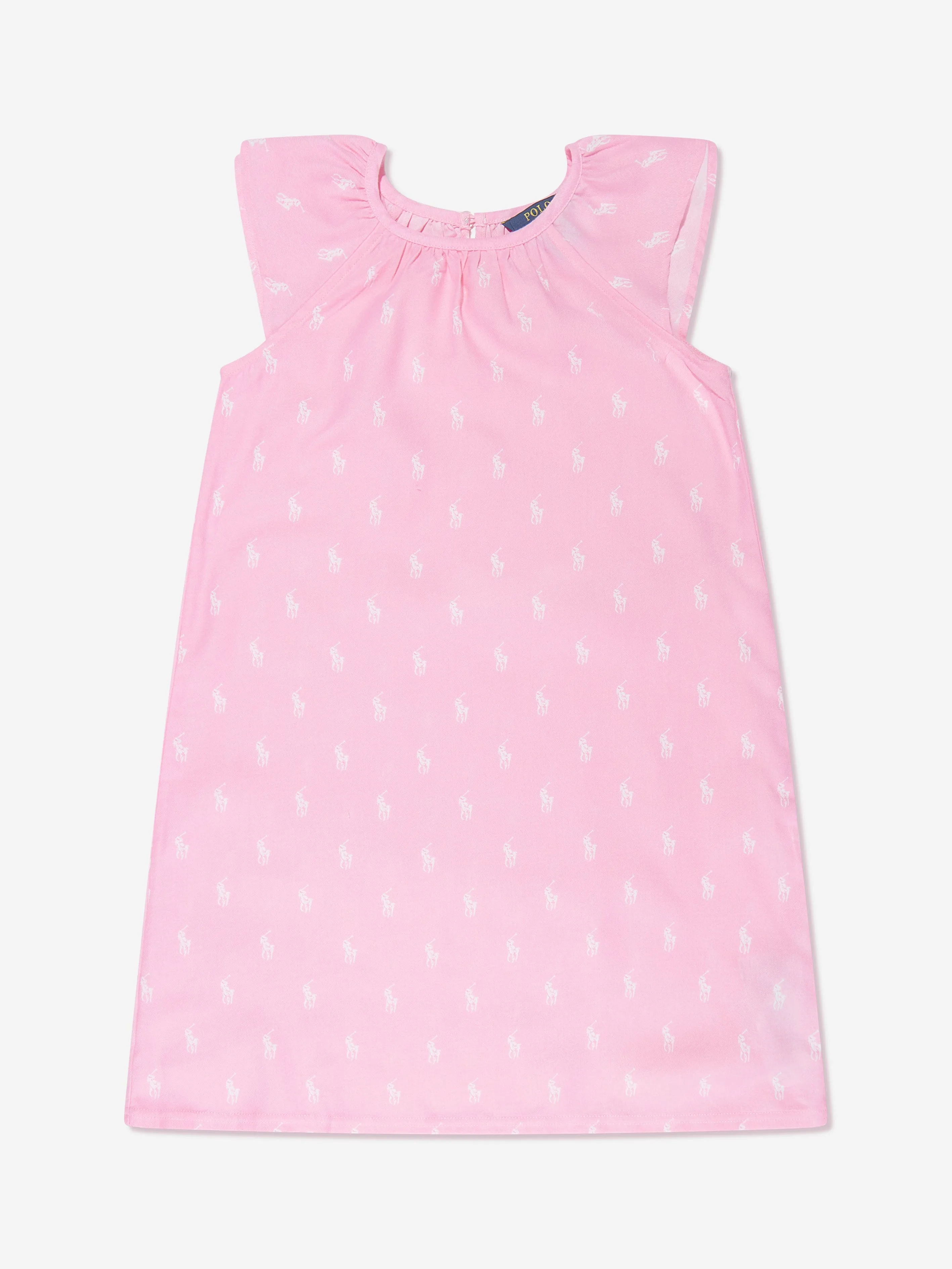 Ralph Lauren Girls Logo Nightdress in Pink