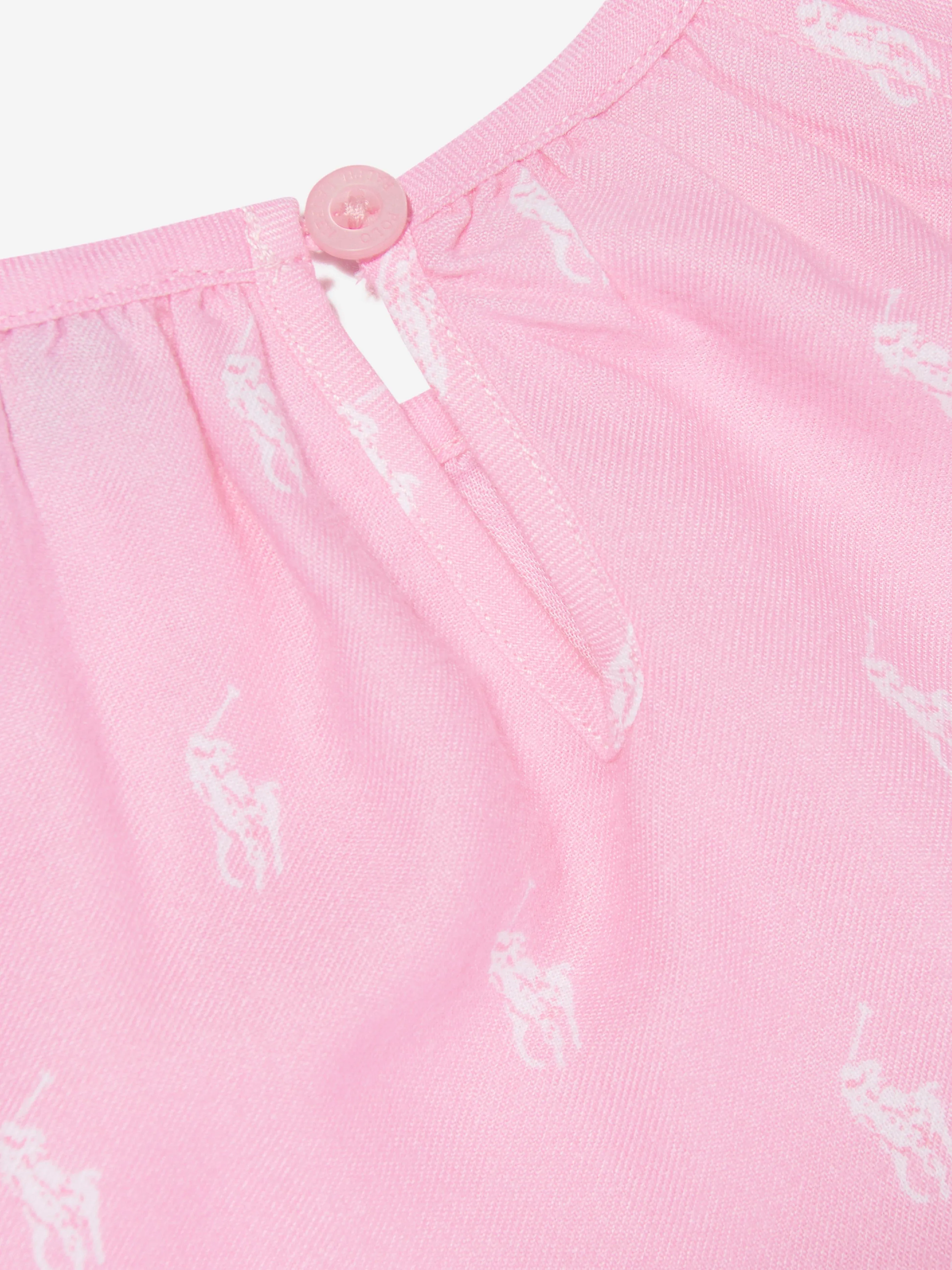 Ralph Lauren Girls Logo Nightdress in Pink