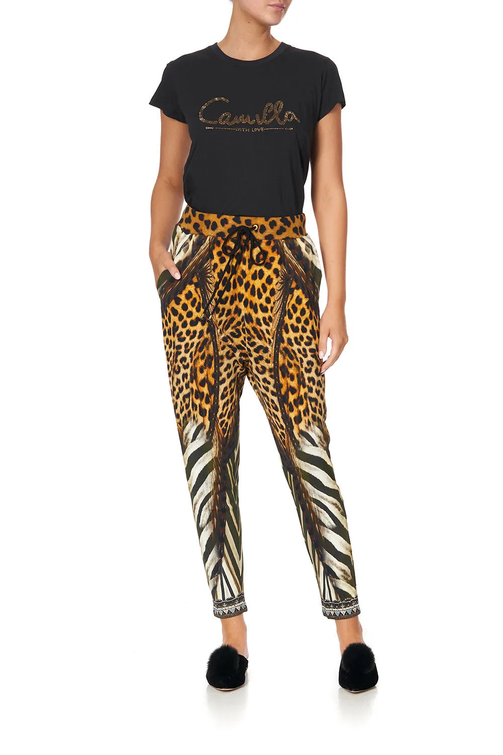 RIB WAIST RELAXED PANT NINE LIVES