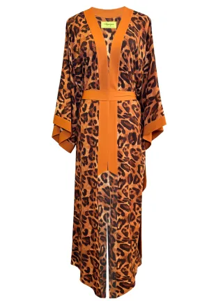 Safari - Bronze Leo Maxi Split Kaftan (Bronze)