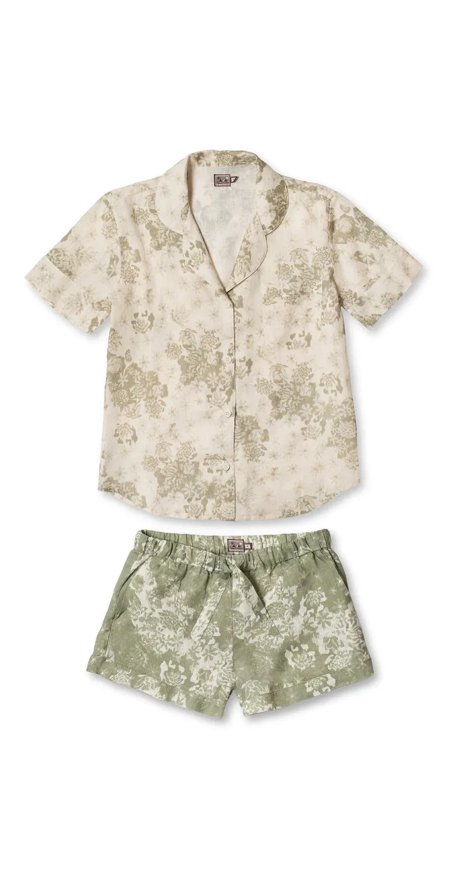 Short Sleeve Pyjama Set - Flowers of Time