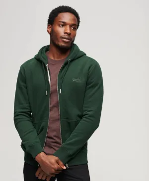 Superdry - Essential Logo Zip Hoodie Forest Green