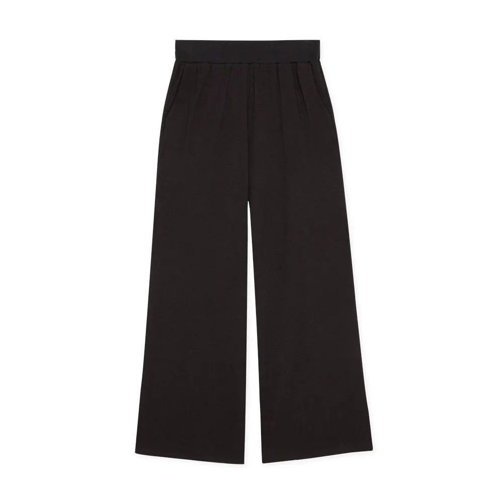 Vivian Wide Legs Pants - Black