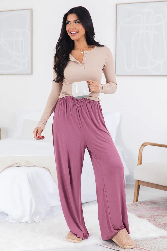 What You Have Berry Flowy Lounge Pants FINAL SALE