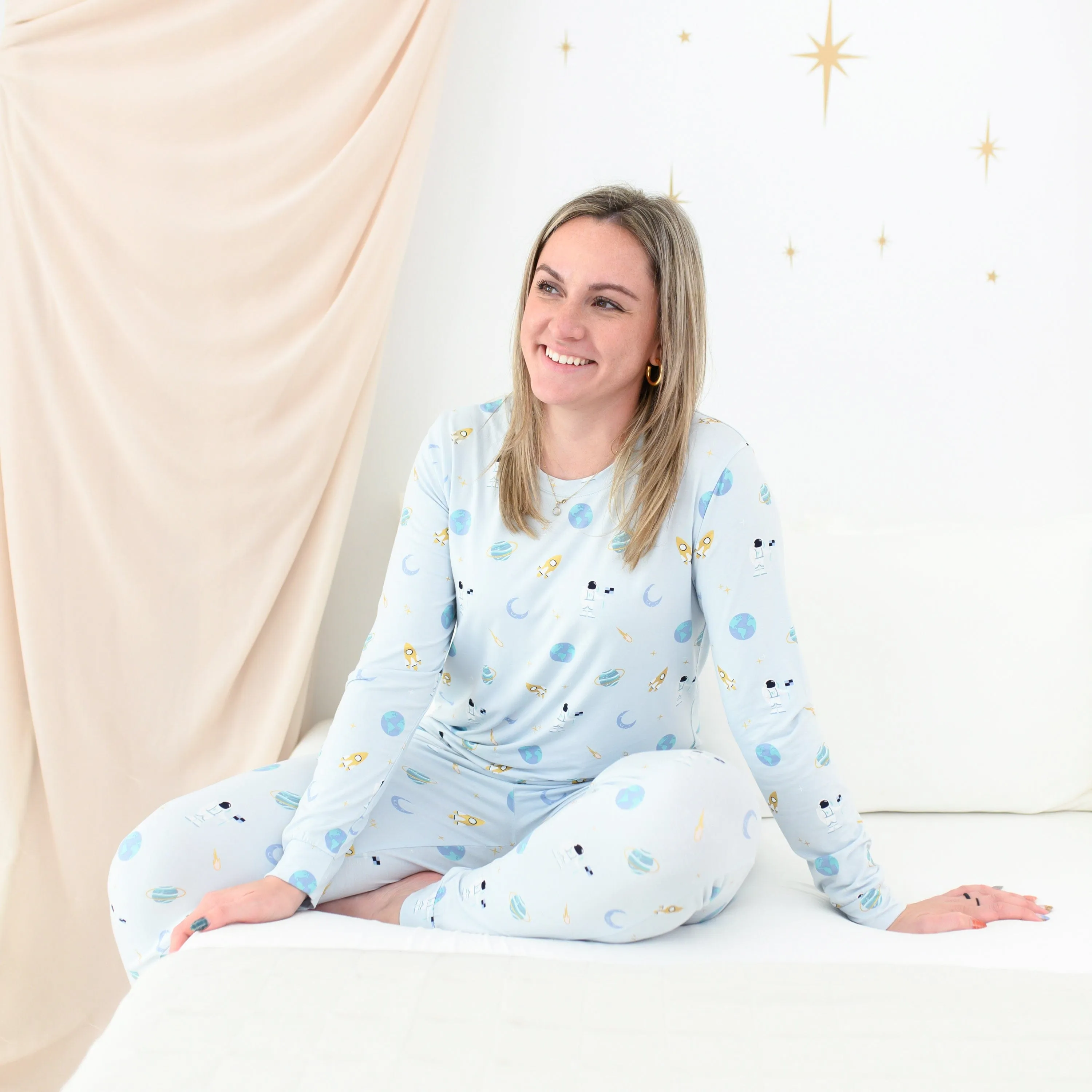 Women's Jogger Pajama Set in Ice Space