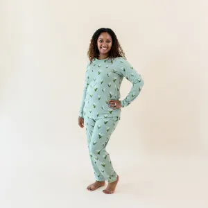 Women's Jogger Pajama Set in Thyme Lily